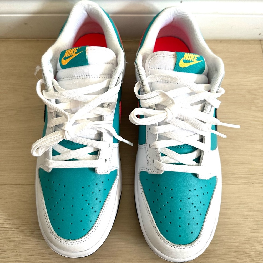 Nike Dunk Low Retro Dusty Cactus Thunder Blue HF4850-345 Men's Size 9.5 New - Picture 3 of 8